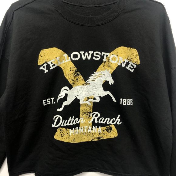 Yellowstone Women Dutton Ranch Sweatshirt Size XL Extra Large Black M100 -22 - Picture 6 of 9